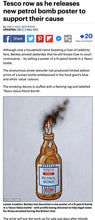 Load image into Gallery viewer, Tesco Petrol Bomb Print Banksy