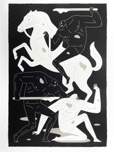 Load image into Gallery viewer, The Dark Rider (Silver) Print Cleon Peterson