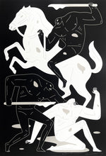 Load image into Gallery viewer, The Dark Rider (Silver) Print Cleon Peterson
