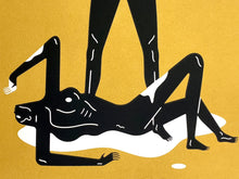 Load image into Gallery viewer, The Naked Man and Woman (Gold) Print Cleon Peterson