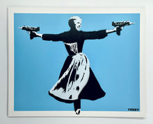 Load image into Gallery viewer, The Sound of Uzis (blue HPM) Painting TABBY