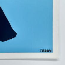 Load image into Gallery viewer, The Sound of Uzis (blue HPM) Painting TABBY