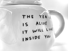 Load image into Gallery viewer, The Tea Is Alive Teapot Sculpture Ceramic David Shrigley