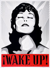 Load image into Gallery viewer, Wake Up! (White) Print Shepard Fairey
