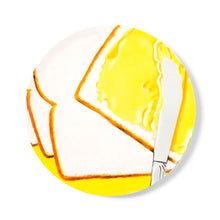 Load image into Gallery viewer, White Bread Ceramic Plate Ceramic James Rosenquist