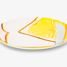 Load image into Gallery viewer, White Bread Ceramic Plate Ceramic James Rosenquist