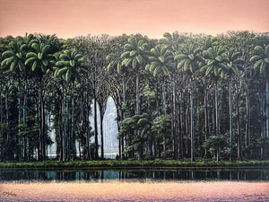 Autorretrato en tarde rosa
