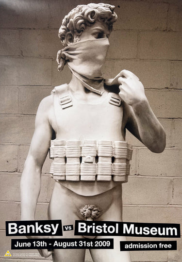 basnksy bristol Michelangelos/ポスター Banksy vs. Bristol Museum: David (With Original Tube) – Post