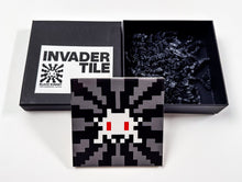 Load image into Gallery viewer, Black Sunset Tile Sculpture Invader

