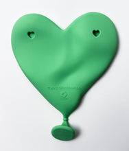 Load image into Gallery viewer, Deflated Heart Balloon Sculpture (Green) Sculpture CJ Hendry
