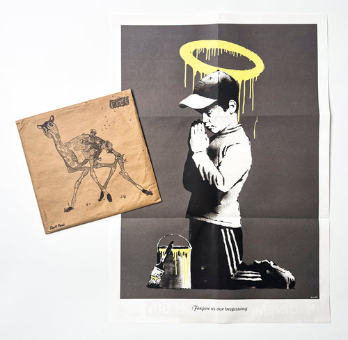 Forgive Us Our Trespassing + Original Sleeve Print Banksy