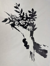 Load image into Gallery viewer, GDP Flower Thrower - Bouquet Print Banksy

