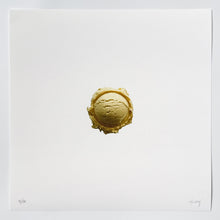 Load image into Gallery viewer, Gold/Yellow Ice Cream Scoop Print CJ Hendry
