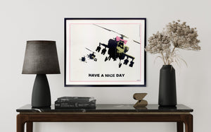 Have A Nice Day, 2003 (Hand-Signed)(Framed) Print Banksy
