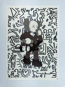Kaws Meets Haring (White) Print Death NYC