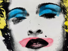 Load image into Gallery viewer, Madonna Paster (Yellow Hair) Print - Hand Embellished Mr. Brainwash
