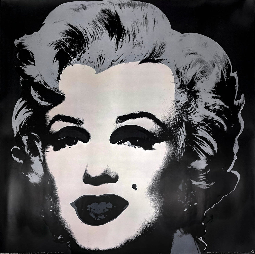 Marilyn Monroe (XL - Black Colorway) Print Andy Warhol