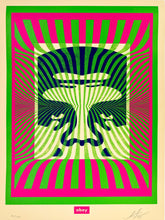 Load image into Gallery viewer, Op-Art Icon (Green) Print Shepard Fairey
