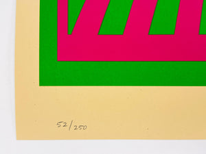 Op-Art Icon (Green) Print Shepard Fairey