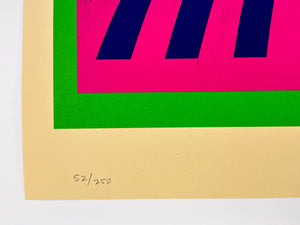 Op-Art Icon (Green Gradient) Print Shepard Fairey