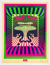 Load image into Gallery viewer, Op-Art Icon (Green Gradient) Print Shepard Fairey

