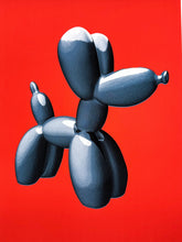 Load image into Gallery viewer, Pastel Editions - Balloon Dog (Blue/Red) Print CJ Hendry
