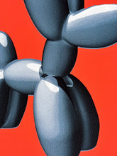 Load image into Gallery viewer, Pastel Editions - Balloon Dog (Blue/Red) Print CJ Hendry
