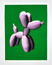 Load image into Gallery viewer, Pastel Editions - Balloon Dog (Purple/Green) Print CJ Hendry
