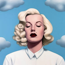 Load image into Gallery viewer, Rene Magritte&#39;s Monroe Print Ripoff
