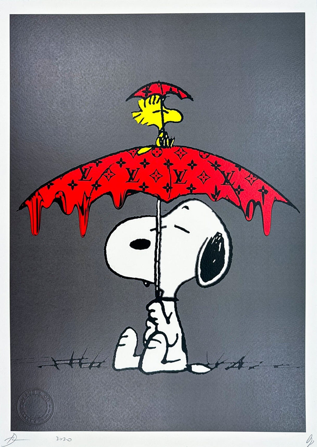 Snoopy LV Umbrella Print Death NYC