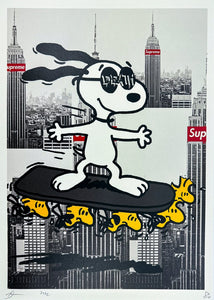 Snoopy Skates NYC Print Death NYC