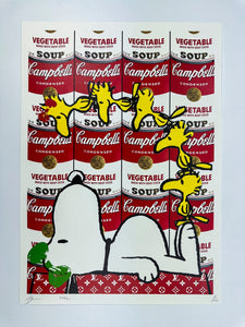 Snoopy's Campbells Soup Print Death NYC
