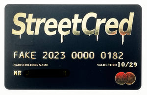 StreetCred Gold Card Other FAKE