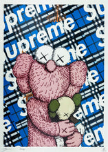 Load image into Gallery viewer, Supreme Meets Kaws (Blue) Print Death NYC
