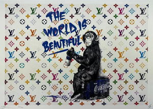 The World is Beautiful Print Death NYC