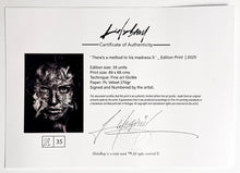 Load image into Gallery viewer, There’s a method to his madness II (Hand Embellished) Print Helio Bray
