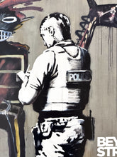 Load image into Gallery viewer, Vandalism as Modern Art - Boy and Dog in a Stop and Search Print Banksy

