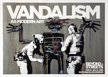 Load image into Gallery viewer, Vandalism as Modern Art - Boy and Dog in a Stop and Search Print Banksy
