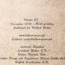 Load image into Gallery viewer, Vermis III - Old Curses &amp; Buried Horrors (with Preorder patch) Book/Booklet Plastiboo
