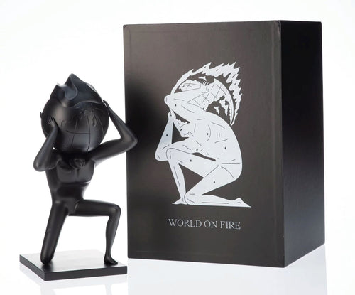 World on Fire Sculpture Sculpture Cleon Peterson