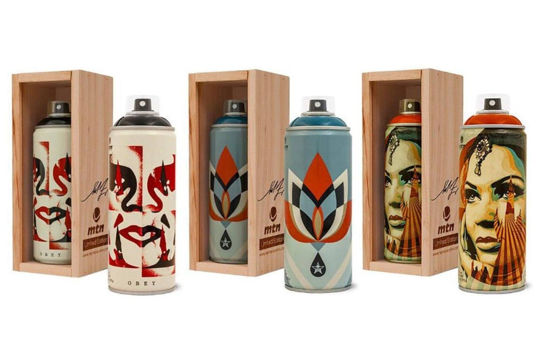 30th Anniversary Montana Spray Can Set (Hand-signed) Spray Paint Can Shepard Fairey