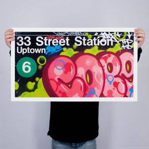 33rd Street Station Print - Hand Embellished Cope2