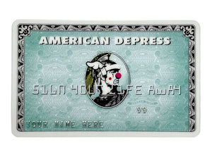 American Depress Credit Card - BANKSY Stamped (Framed) Other Banksy x D*Face