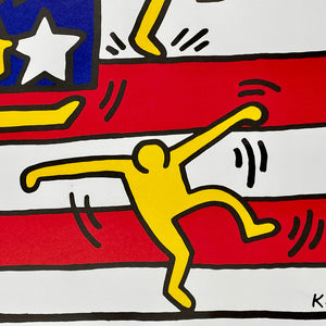 American Flag (1988 New York City Ballet) Print Keith Haring