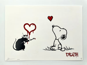 Banksy Rat vs Snoopy Print Death NYC