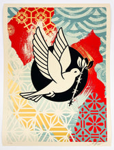 Load image into Gallery viewer, Barb Wire Dove Collage Print Shepard Fairey
