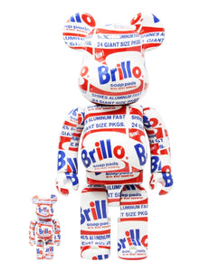 BEARBRICK Andy Warhol's 'Brillo' (400% + 100%) Vinyl Figure Be@rbrick
