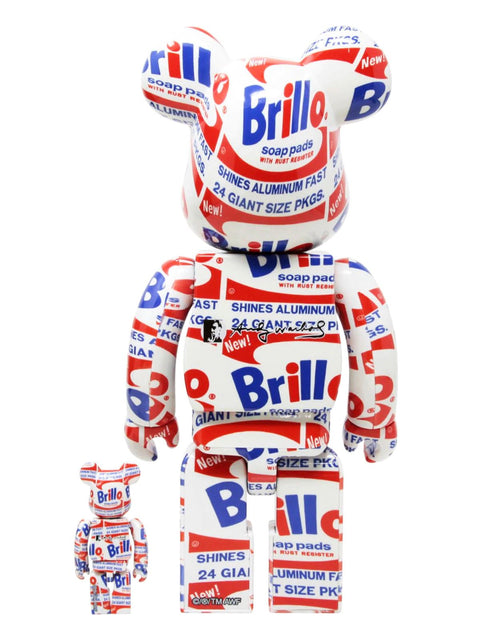 Bearbrick ANDY WARHOL Brillo 100% & 400% Set - US