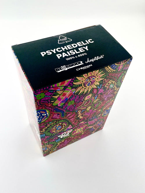 BEARBRICK Japan Hide 'Psychedelic Paisley' (400% + 100%) – Post