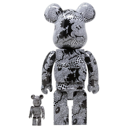 BEARBRICK Keith Haring 'Mickey Mouse' (400% + 100%) – Post Modern